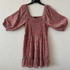 Aldan Dress in Wild Rose Botanical Dots